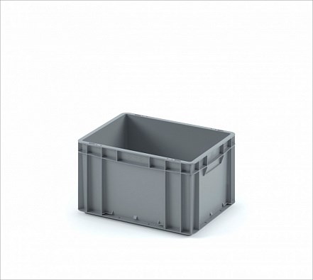 Дигрус Пластиковый ящик 400х300х220 с усиленным дном серый арт ПЯ-40х30х22-УДС/Д ПЯ-40х30х22-УДС/Д