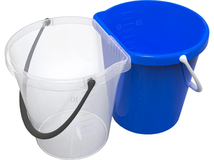 Система многофункциональная Дигрус Два ведра прозрачный синий, 12л+12л. арт ВМ-12-ПС/Д ВМ-12-ПС/Д