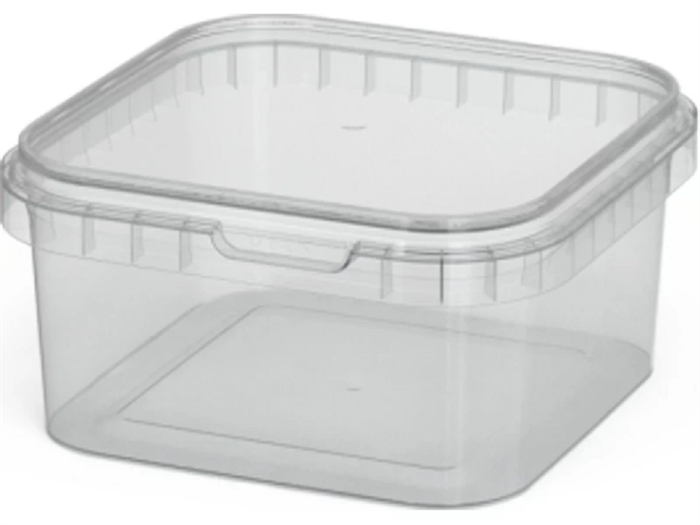 Дигрус Ведро пластиковое 0,65 литра с крышкой,прозрачное ВП-0,65-П/Д ВП-0,65-П/Д