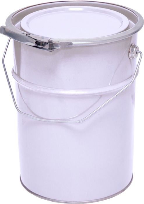 Дигрус Ведро металлическое 5л крышка-обруч, белое ВМко5-Б/Д ВМко5-Б/Д