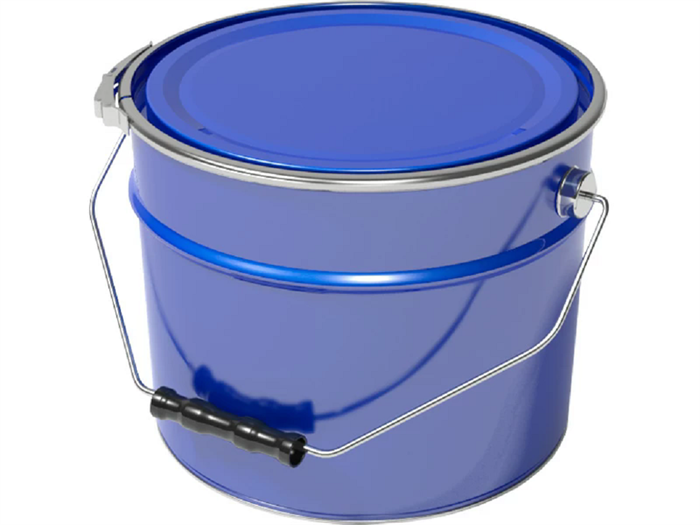 Дигрус Ведро металлическое 13л крышка-обруч, синее ВМко13-С/Д ВМко13-С/Д