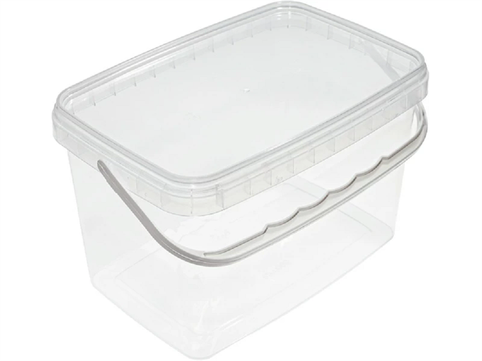 Дигрус Ведро п/п 2л. прямоугольное, с прозрачной крышкой ВПп-2-ПК/Д ВПп-2-ПК/Д