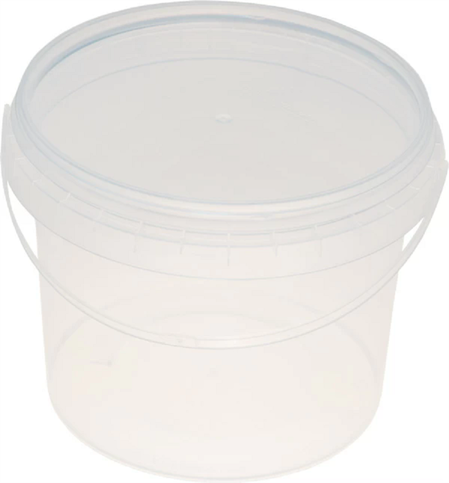 Дигрус Ведро круглое емкостью 850 мл, прозрачное. ВПК-850-П/Д