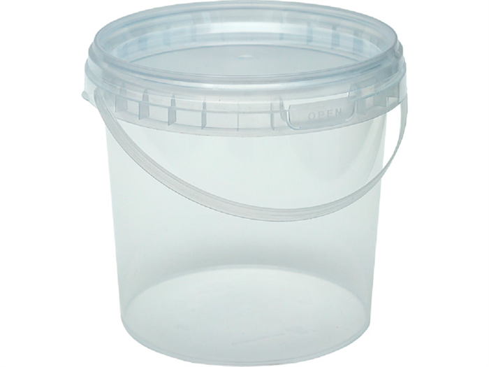 Дигрус Ведро 1,1л. круглое, с прозрачной крышкой ВП-1,1-ПК/Д