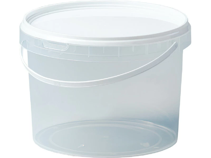 Дигрус Ведро пластиковое 2,75 литра с крышкой, прозрачное ВПк2,75-П/Д ВПк2,75-П/Д