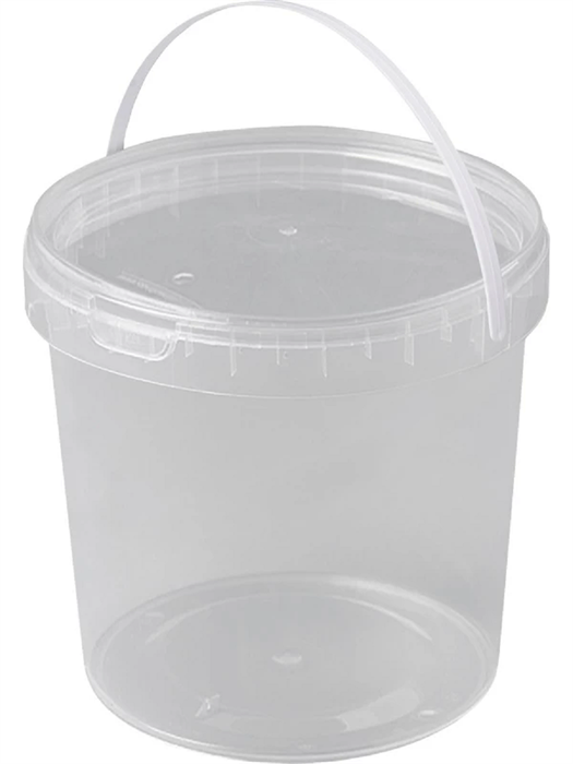 Дигрус Ведро пластиковое 3,3 литра с крышкой, прозрачное, ВП-3,3-Кпр/Д ВП-3,3-Кпр/Д