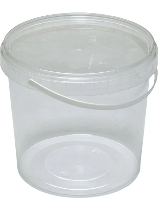 Дигрус Ведро пластиковое 5,6 литра с крышкой, прозрачное. ВП-5,6-КрП/Д