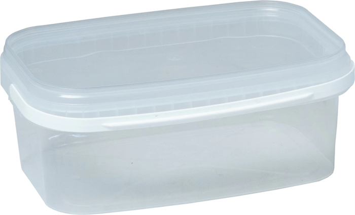 Дигрус Ведро пластиковое 2 литра с крышкой, прозрачное ВП-2/Д ВП-2/Д