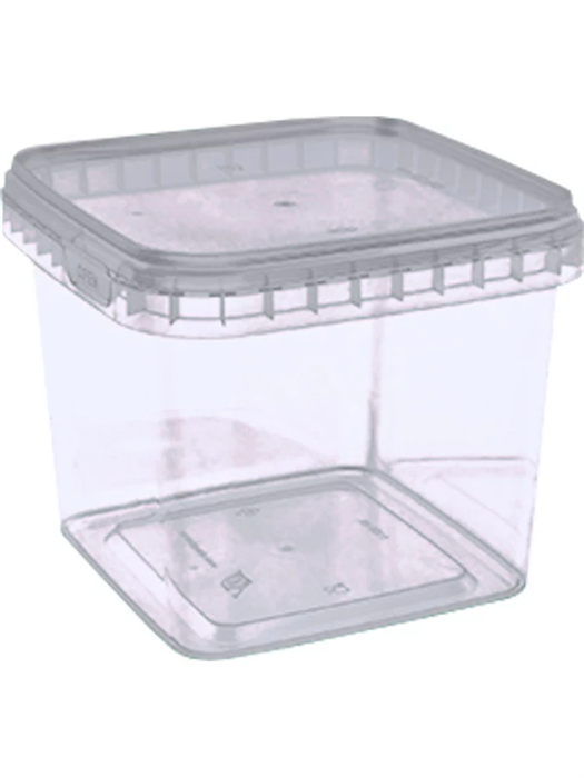 Дигрус Ведро квадратное 1,15 л, прозрачное ВПк-1,15-П/Д