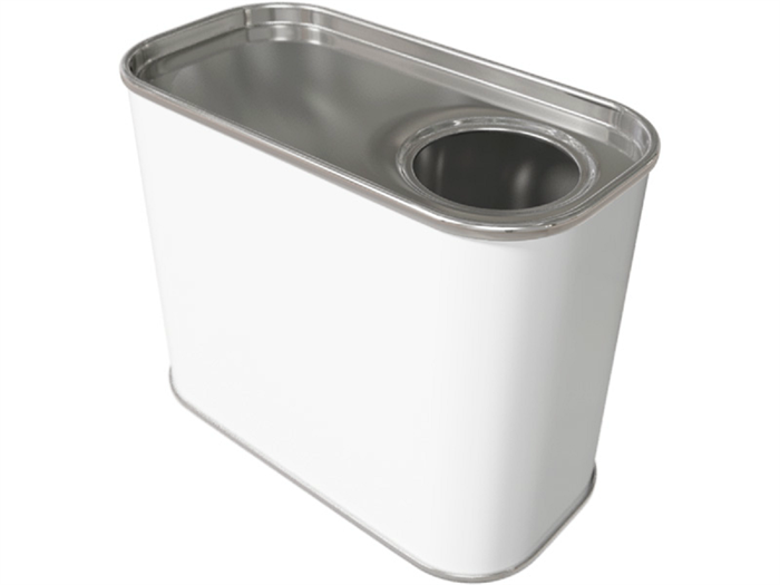 Дигрус Канистра металл 0,5л. прямоугольная с отверстием под берикап. КМП-0,5-ОтвБ/Д