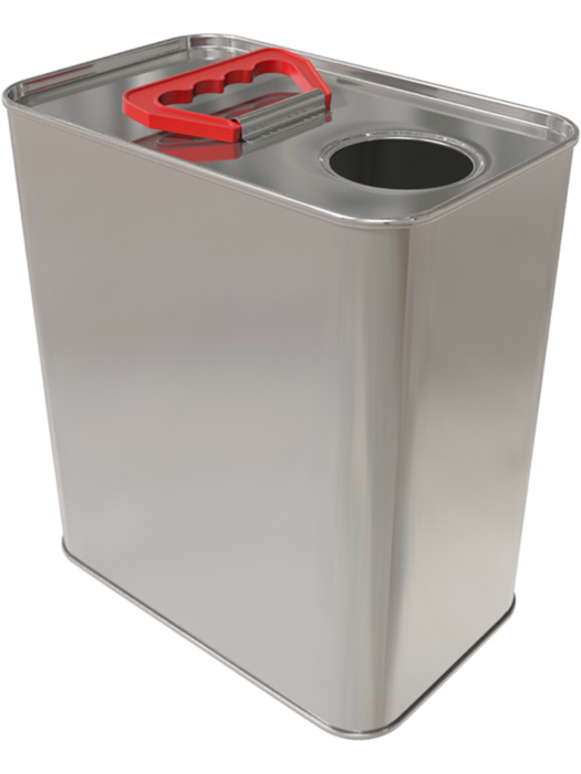 Дигрус Канистра металл 3л прямоугольная с ручкой пластик с отверстием под берикап 42мм, КМП-3-Н/Д КМП-3-Н/Д