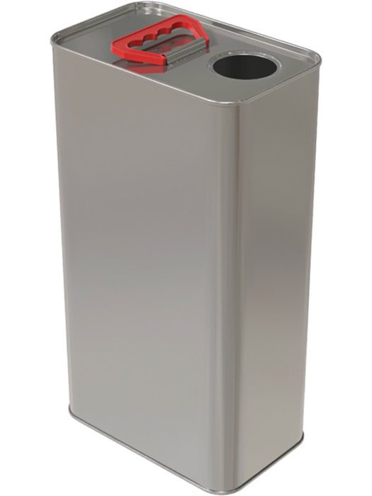 Дигрус Канистра металл 5л прямоугольная с ручкой пластик, крышка берикап 42мм, КМП-5-Н/Д КМП-5-Н/Д