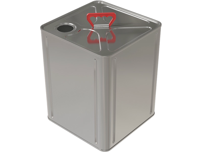 Дигрус Канистра металл 15 л квадратная с ручкой пластик с отверстием под берикап, КМ-15н КМК-15-ОтвБ/Д