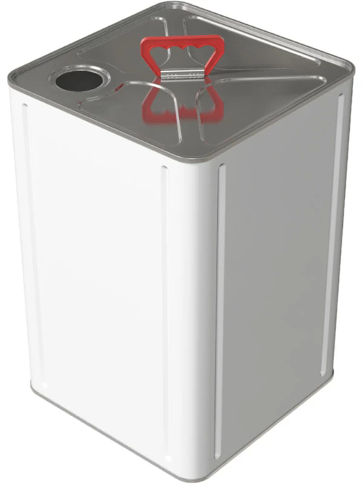 Дигрус Канистра металл 18л. квадратная, с ручкой пластик. КМК-18-Б/Д