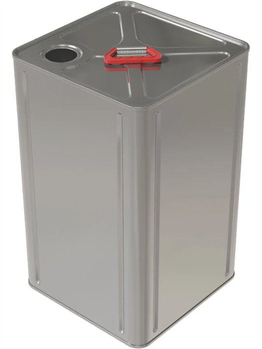 Дигрус Канистра металл 20л квадратная с ручкой пластик, крышка берикап 42мм КМК-20-Н/Д КМК-20-Н/Д