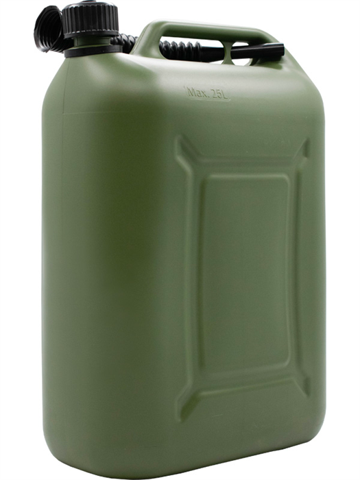 Дигрус Канистра 25л для хранения и перевозки топлива, зеленая. КП-ГСМ-25-З/Д