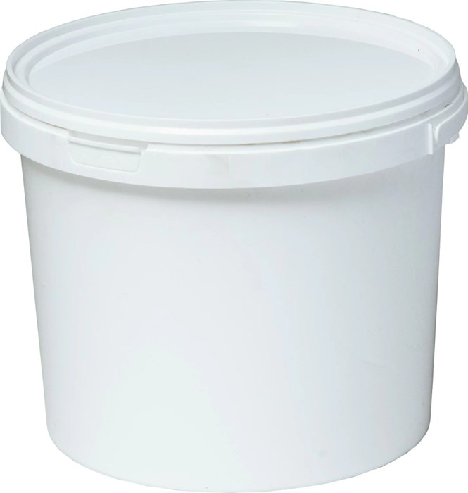 Дигрус Ведро пластиковое 5,6 литра с крышкой, белое. ВП-5,6-КрБ/Д