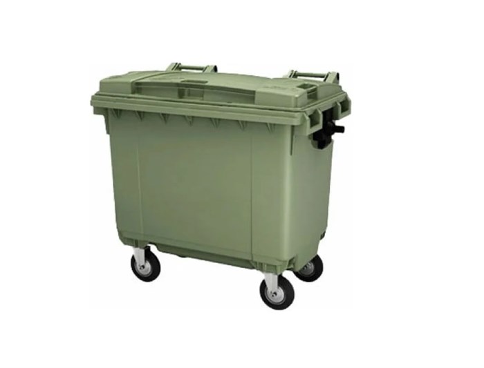 Мусорный контейнер Дигрус 660 л зеленый 25.С19-З/Д 25.С19-З/Д