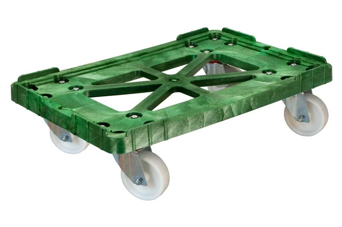 Тележка Дигрус п/э зелёная, колеса полиамидные Т-6417-КП-З/Д Т-6417-КП-З/Д
