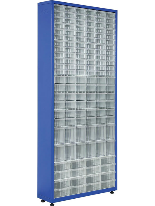 Дигрус Шкаф со сплошными ящиками 780×230×1810 мм, синий арт Ш-780х230х1810-С/Д Ш-780х230х1810-С/Д