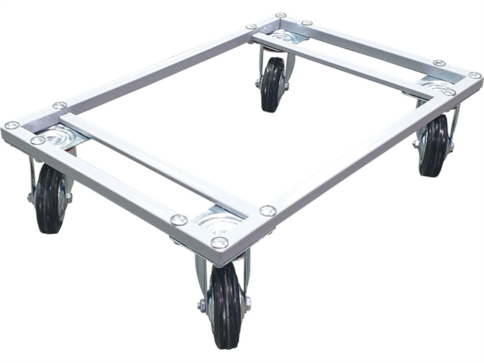 Дигрус Тележка металлическая 600х400 для ящиков, колеса резиновые. арт ТМ-600х400-КР/Д ТМ-600х400-КР/Д