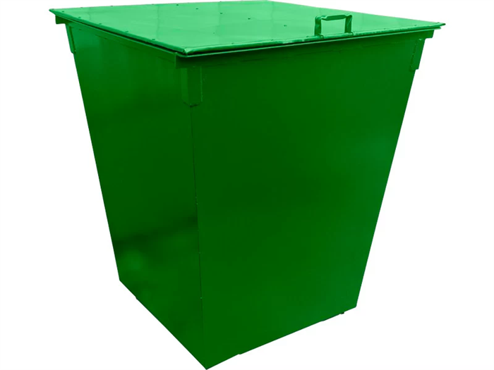 Дигрус Контейнер металл 750л. для ТБО, с крышкой, зелёный. арт КМ-750-КЗ/Д КМ-750-КЗ/Д