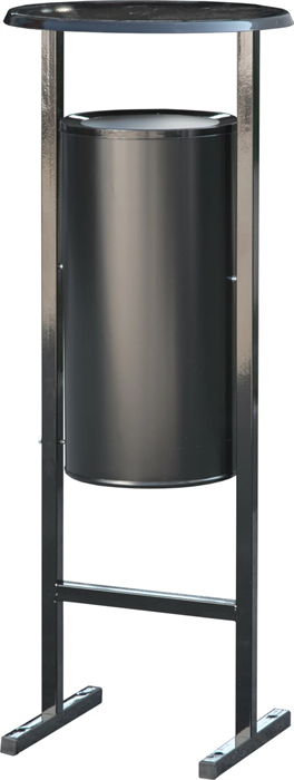 Дигрус Урна уличная 25 литров черный арт УУ-25-Чг/Д УУ-25-Чг/Д