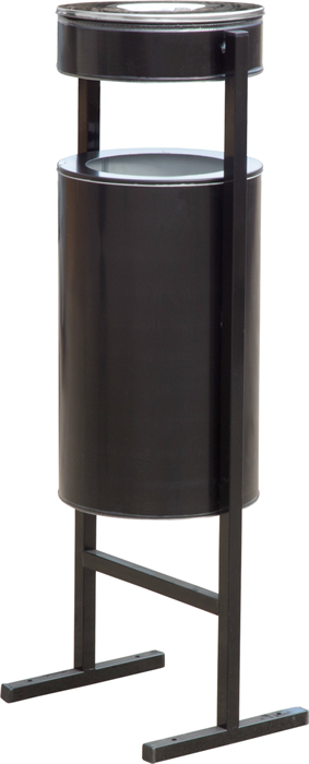 Дигрус Урна уличная с пепельницей 36 литров черный арт УУП-36-Ч/Д УУП-36-Ч/Д