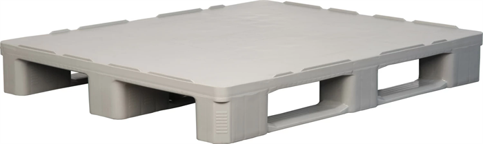 Дигрус Паллет 1200х1000х160 мм (усиленный сплошной на 3-х полозьях) гигиенический, серый ПСу-12х10х16-С/Д