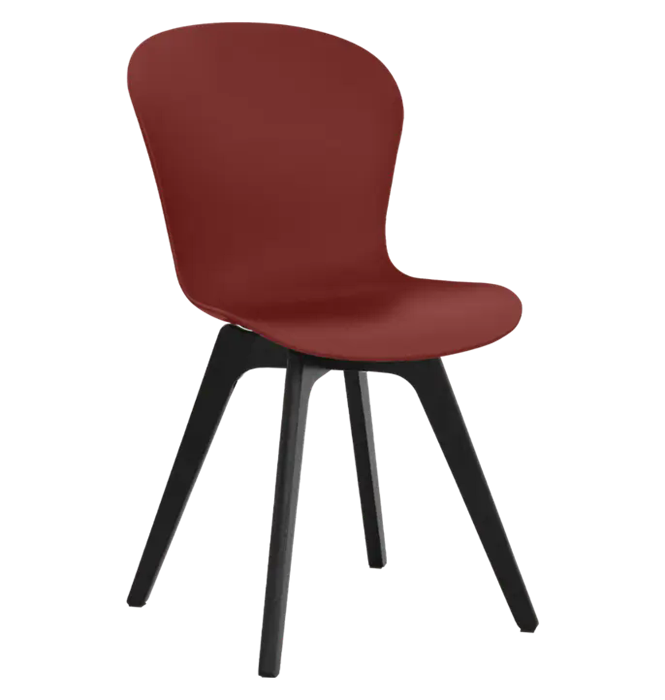 Стул ЛОФТ с деревянными ножками Бордовый 13760