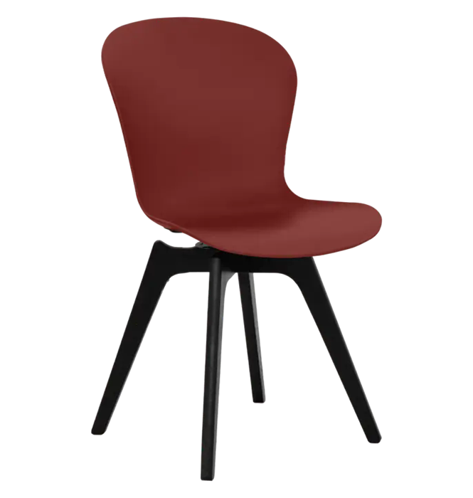 Стул ЛОФТ с деревянными ножками крутящийся Бордовый 13768