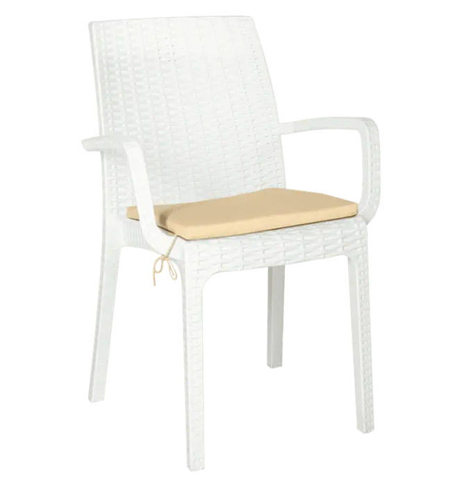 Подушка для стула РАТТАН Слоновая кость 13793