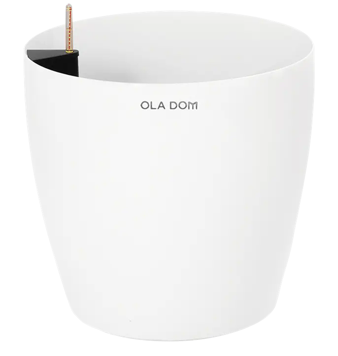 Кашпо круглое ДЕЛЮКС белое 100 литров 13889