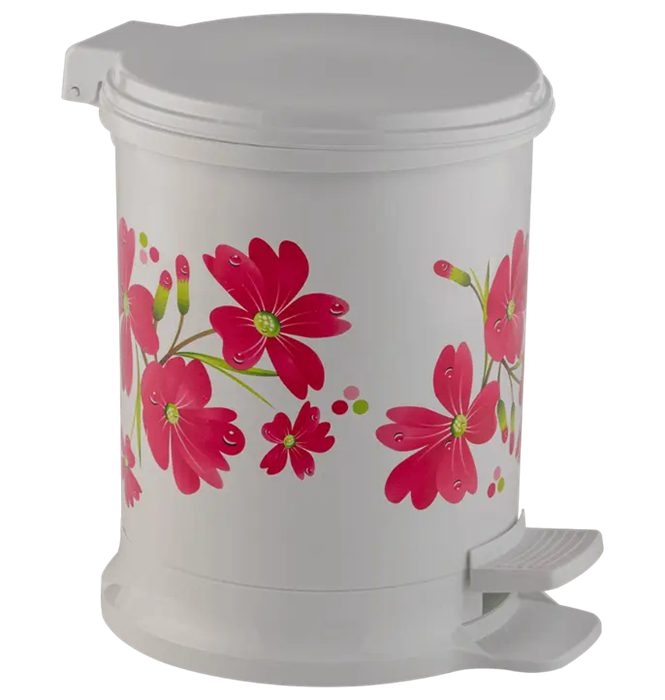 Ведро педальное 18л с рисунком 13991
