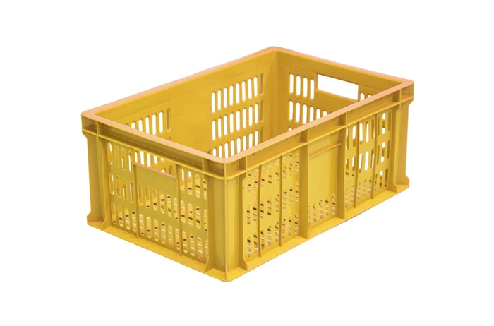 Ящик Дигрус 600х400х250 с перфорацией желтый Я-60.40.25-ПЗж/Д Я-60.40.25-ПЗж/Д