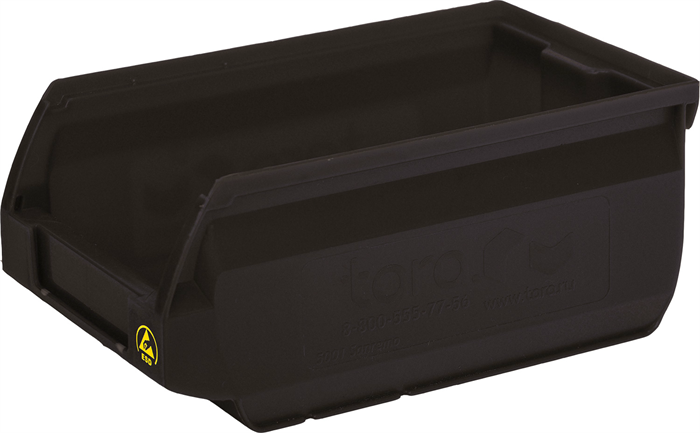 Ящик для склада Дигрус 170х105х75 PP, антистатичный черный Я-С 17.10.75-АнтЧ/Д Я-С 17.10.75-АнтЧ/Д