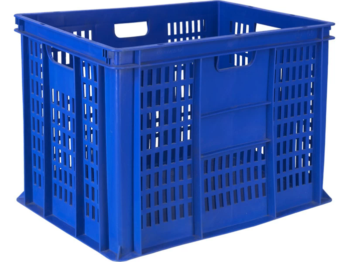 Дигрус Ящик 84 л перфорированный, сплошное дно 600х400х410 мм, синий ЯП-6441-Син/Д ЯП-6441-Син/Д