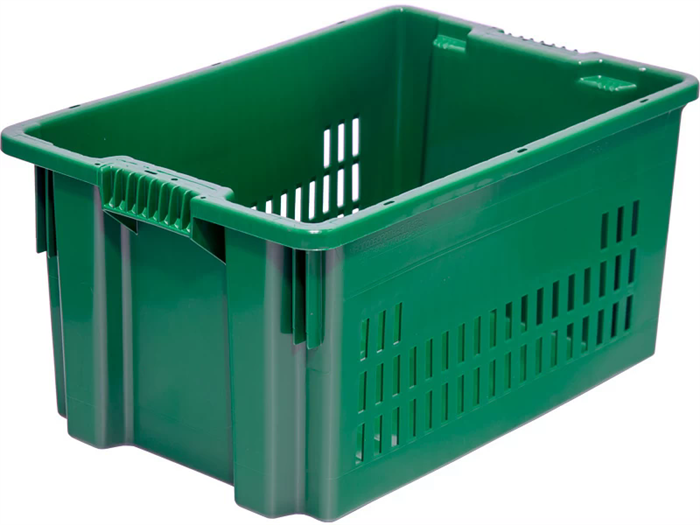 Дигрус Ящик перфорированный 600х400х300 мм, объем 52 л., зелёный ЯП-6430-З/Д ЯП-6430-З/Д