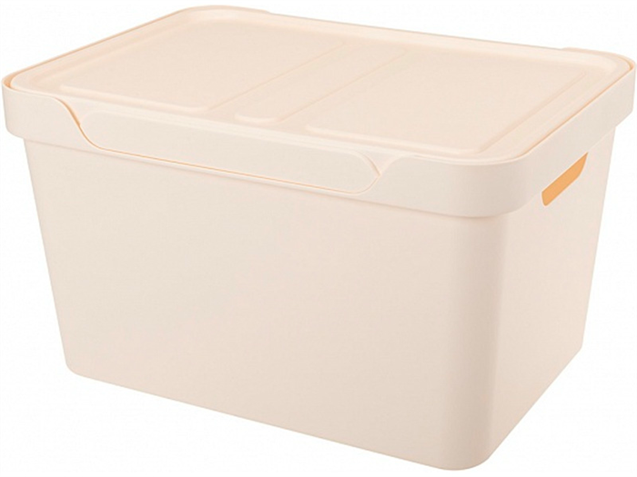 Дигрус Ящик для хранения сплошной 380х276х220, объем 18л, бежевый ЯС-Дел38.27.22-Б/Д ЯС-Дел38.27.22-Б/Д