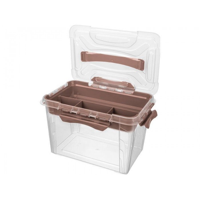 Дигрус Ящик для хранения 290х190х180,объем 6.65л, со вставкой-органайзером, коричневый ЯGB-6,65ВК/Д ЯGB-6,65ВК/Д