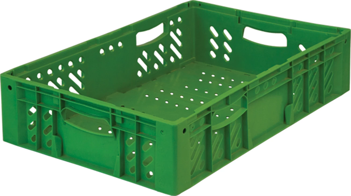 Дигрус Ящик 600х400х140 перфорированный 600х400х140 с ручками зелёный ЯП-6414-З/Д ЯП-6414-З/Д