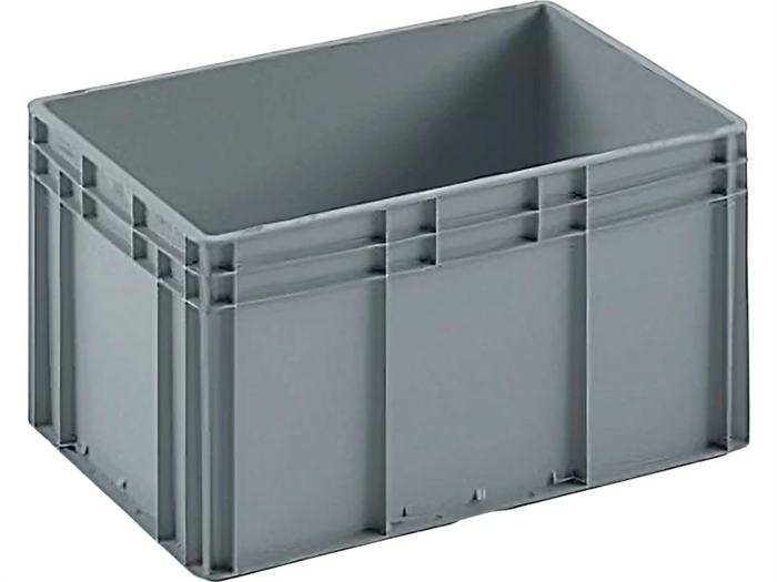 Дигрус Пластиковый ящик(евроконтейнер) 600х400х320 серый, с усиленным дном ЯС-EC6432.4-С/Д ЯС-EC6432.4-С/Д