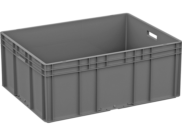 Дигрус Ящик сплошной 800х600х320 мм, усиленное дно, с ручками серый ЯС-ЕС8632.3-С/Д ЯС-ЕС8632.3-С/Д