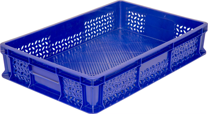 Дигрус Ящик 600х400х120 мм, перфорированные стенки и дно, синий ЯП-6412-Син/Д ЯП-6412-Син/Д