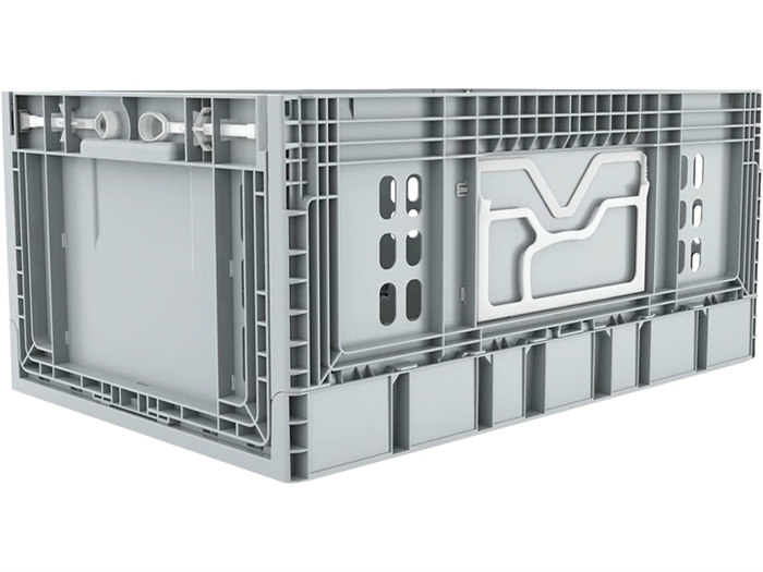 Дигрус складной ящик перфорированный 600х400х290 серый ЯП-6429-СС/Д ЯП-6429-СС/Д