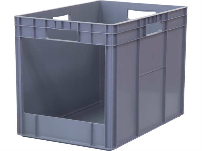 Дигрус Пластиковый ящик 600x400x420 с вырезом,серый ЯВ-6442-С/Д ЯВ-6442-С/Д