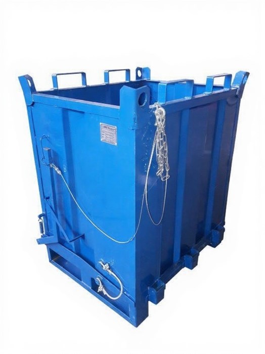 Дигрус Контейнер металлический КОД-1065 с откидным дном для погрузчика 1,1 м3 KOD-1065