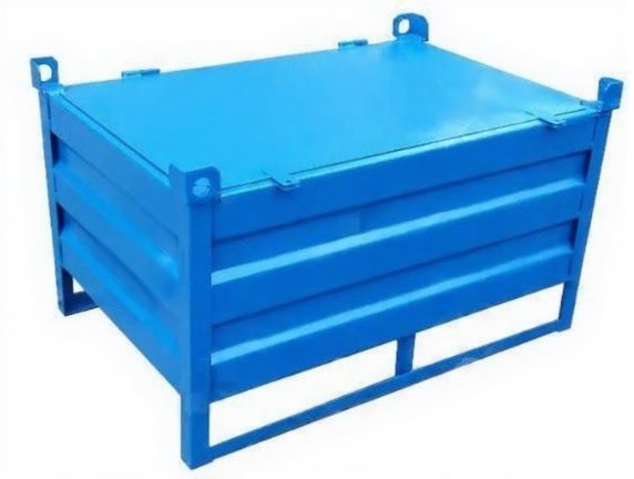 Дигрус Тара металлическая ТМ-211-1 с крышкой (1040х1640х750 мм) производственная TM-211-1