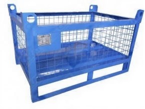 Дигрус Тара металлическая производственная с сетчатыми бортами 1200х1200х650 мм TMPSB-1200-1200-650