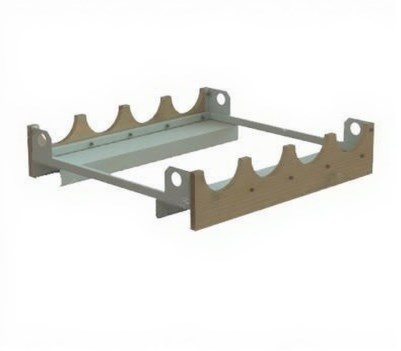 Дигрус Ложемент для 4х кислородных баллонов 230 мм L4-230-K